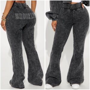 Brooklyn City Washed Sweatpants - Black Wash - Sz XL